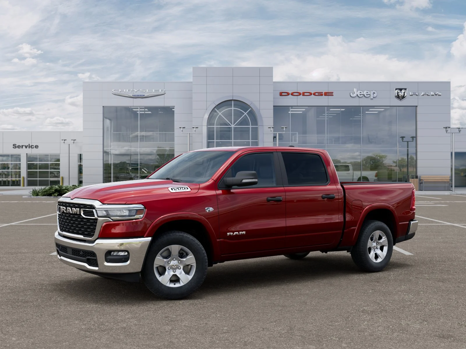 New 2026 Molten Red Pearl-Coat Exterior Paint RAM Big Horn/Lone Star image 29