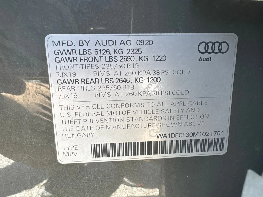 Used 2021 Chronos Gray Metallic Audi Premium image 14
