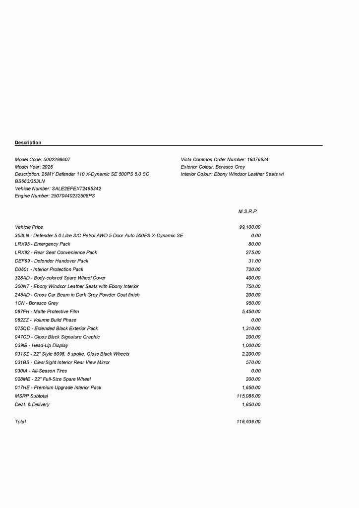 2026 LAND ROVER DEFENDER - Image 2
