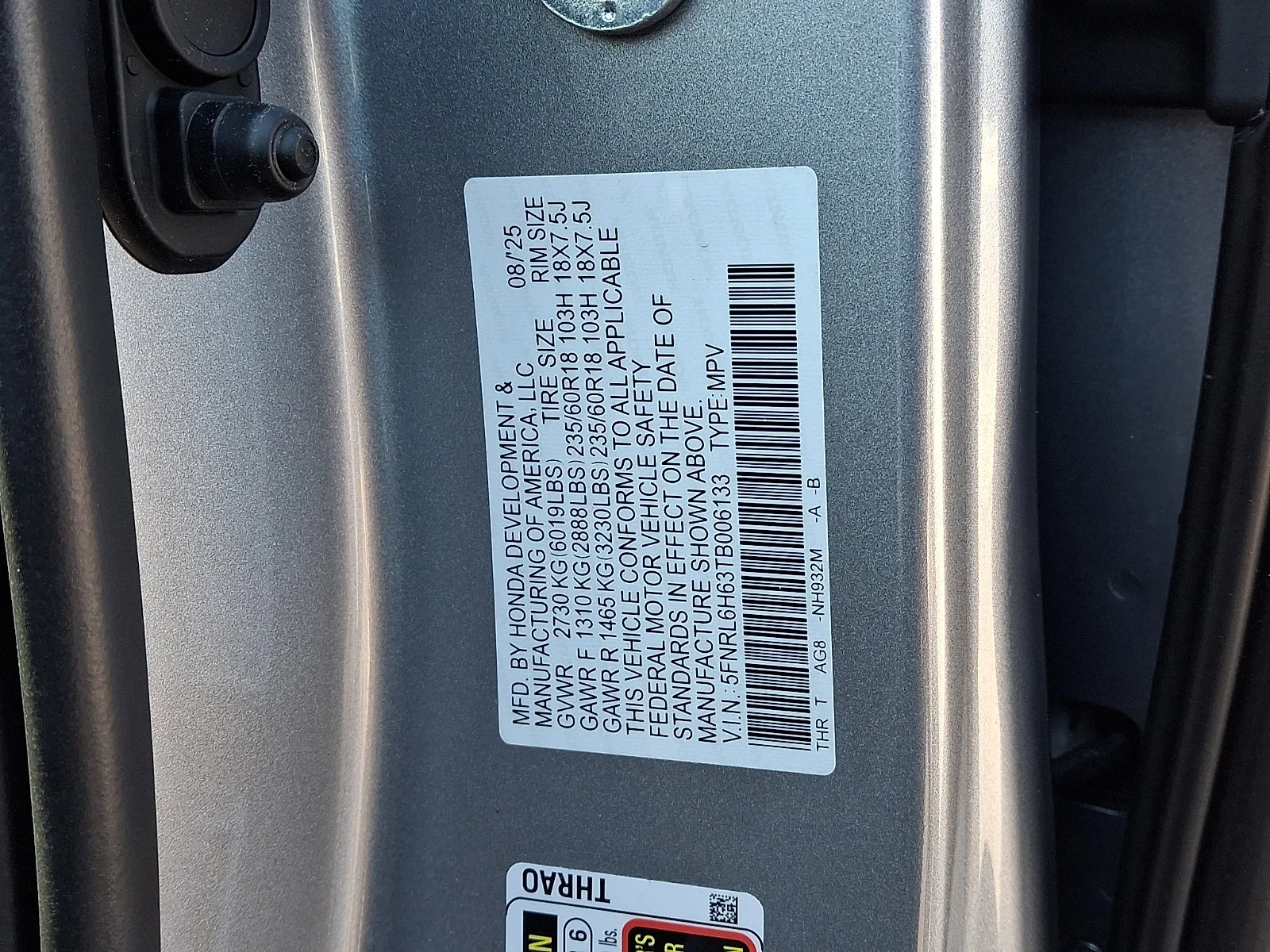 2026 Honda Odyssey EX-L - Photo 20