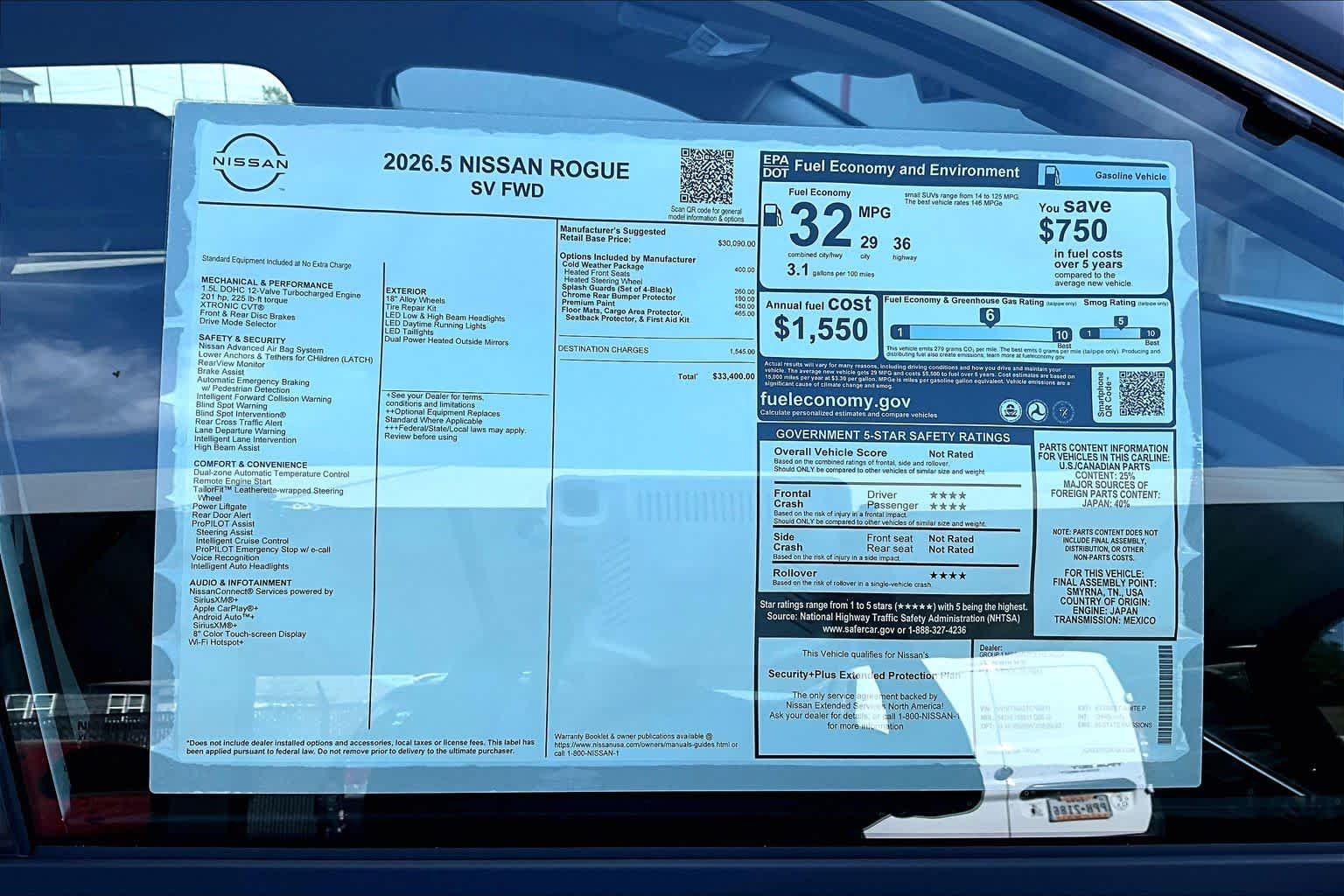 New 2026 Everest White Pearl TriCoat Nissan SV image 19
