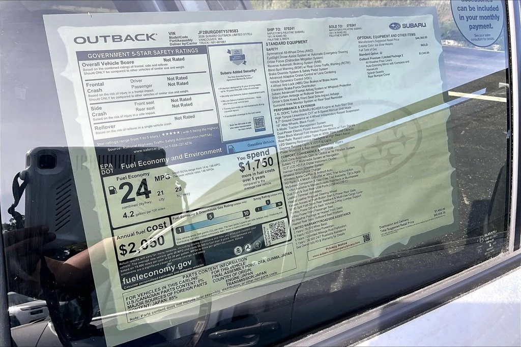New 2026 ICE SILVER METALLIC Subaru Limited XT image 13