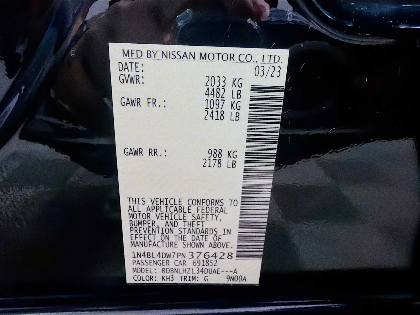 Certified Used 2023 Super Black Nissan 2.5 SV image 27