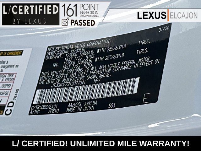 Certified Used 2026 White Lexus 350h Premium image 36