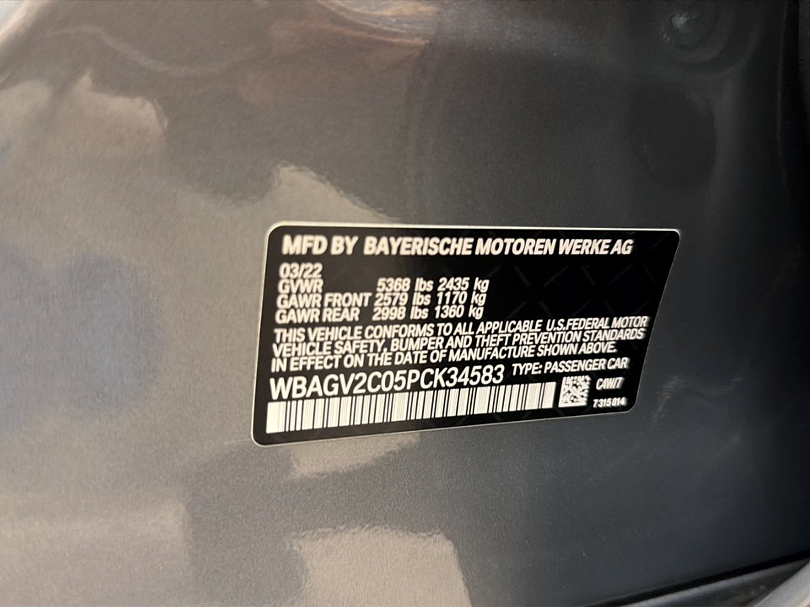 Used 2023 Skyscraper Grey Metallic BMW i image 26