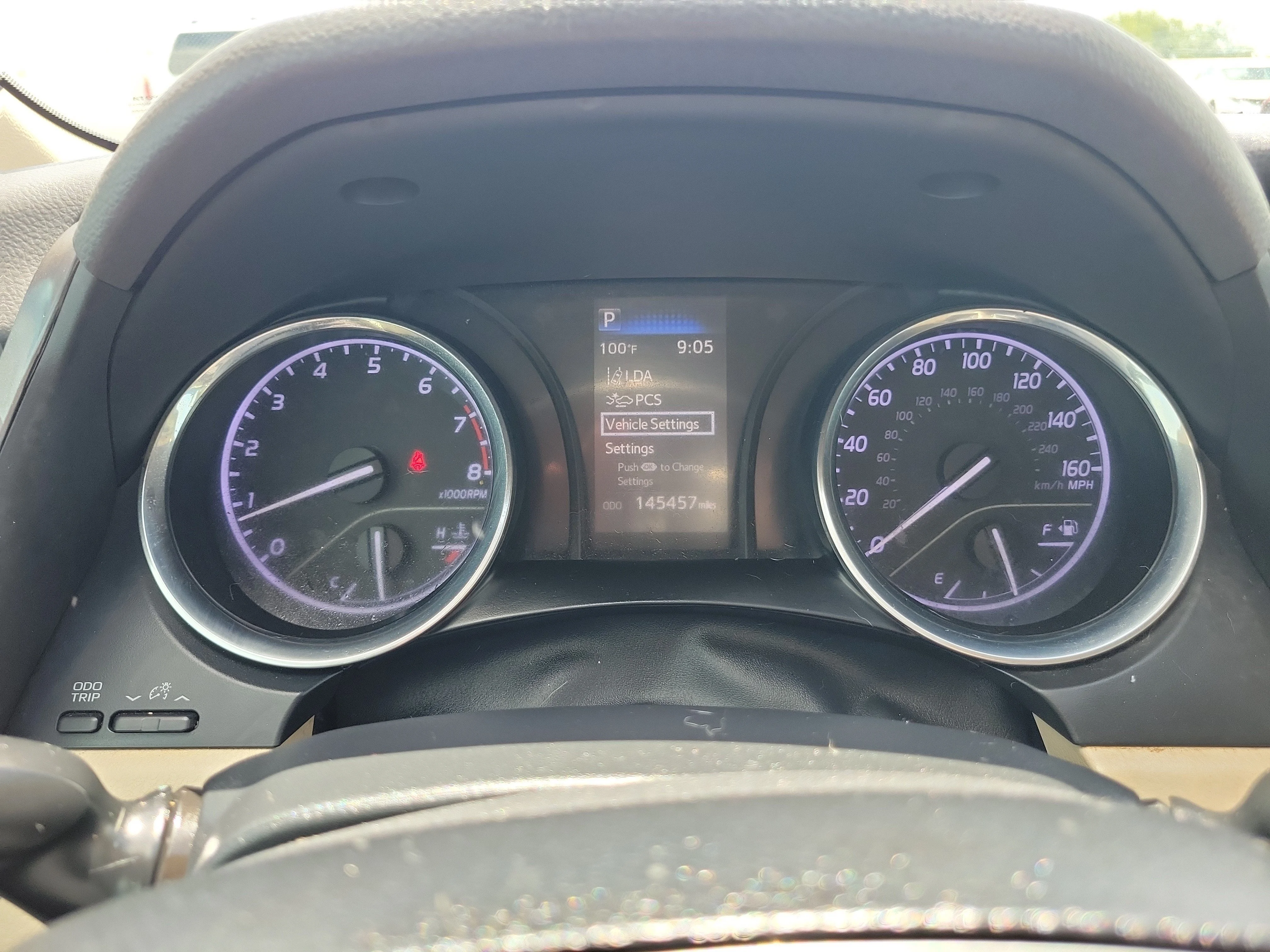 Used 2019 Blue Streak Metallic Toyota LE image 27