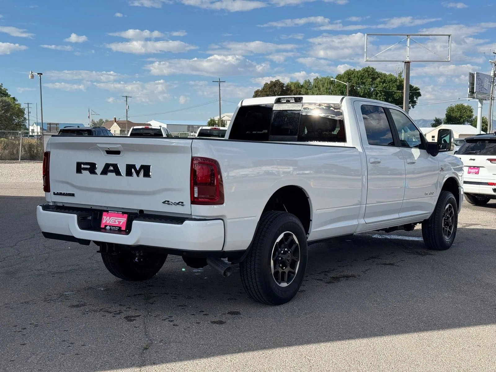 New 2026 Bright White Clear-Coat Exterior Paint RAM Laramie image 6