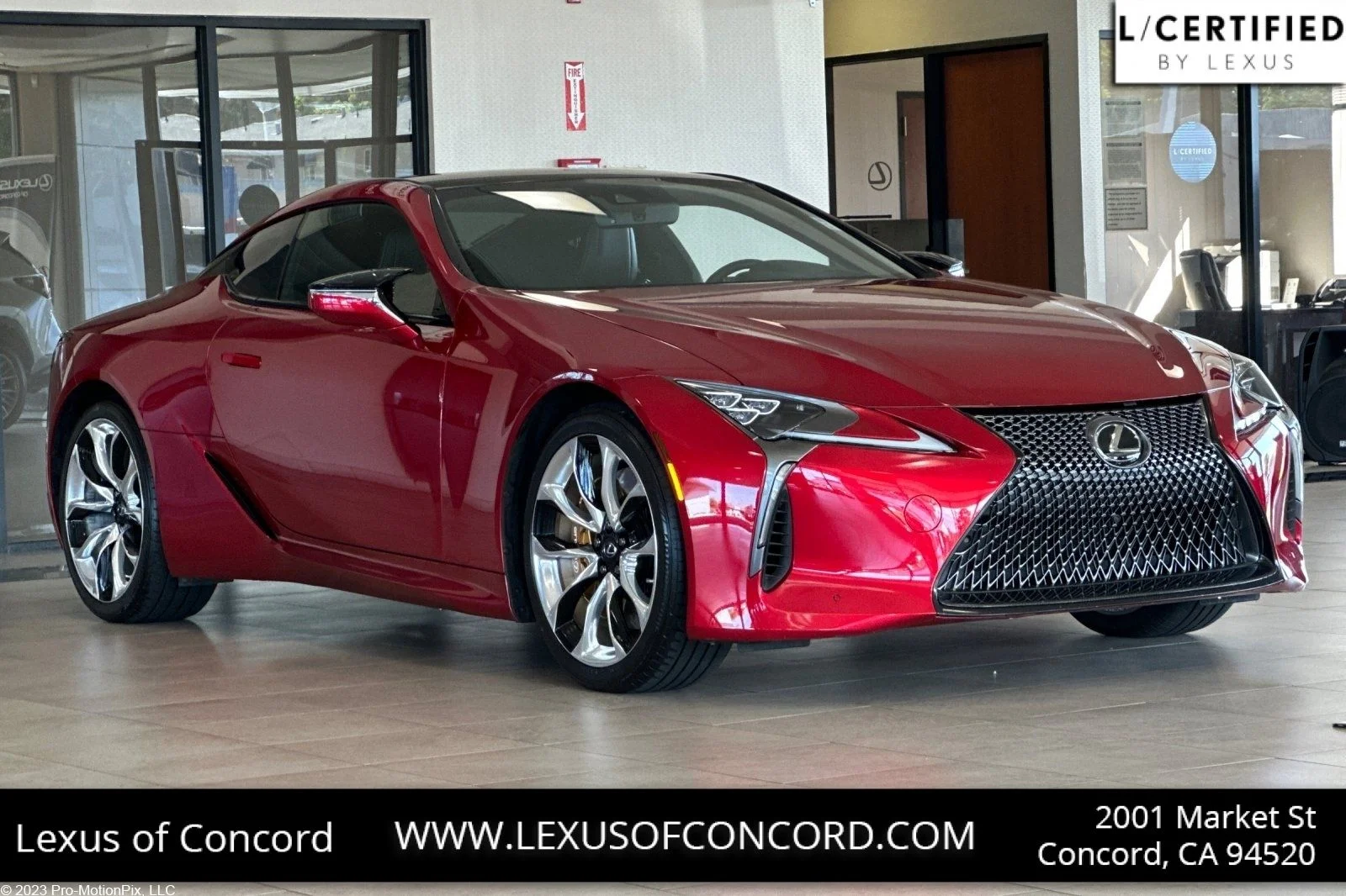 Used 2021 Infrared Lexus 500 image 1