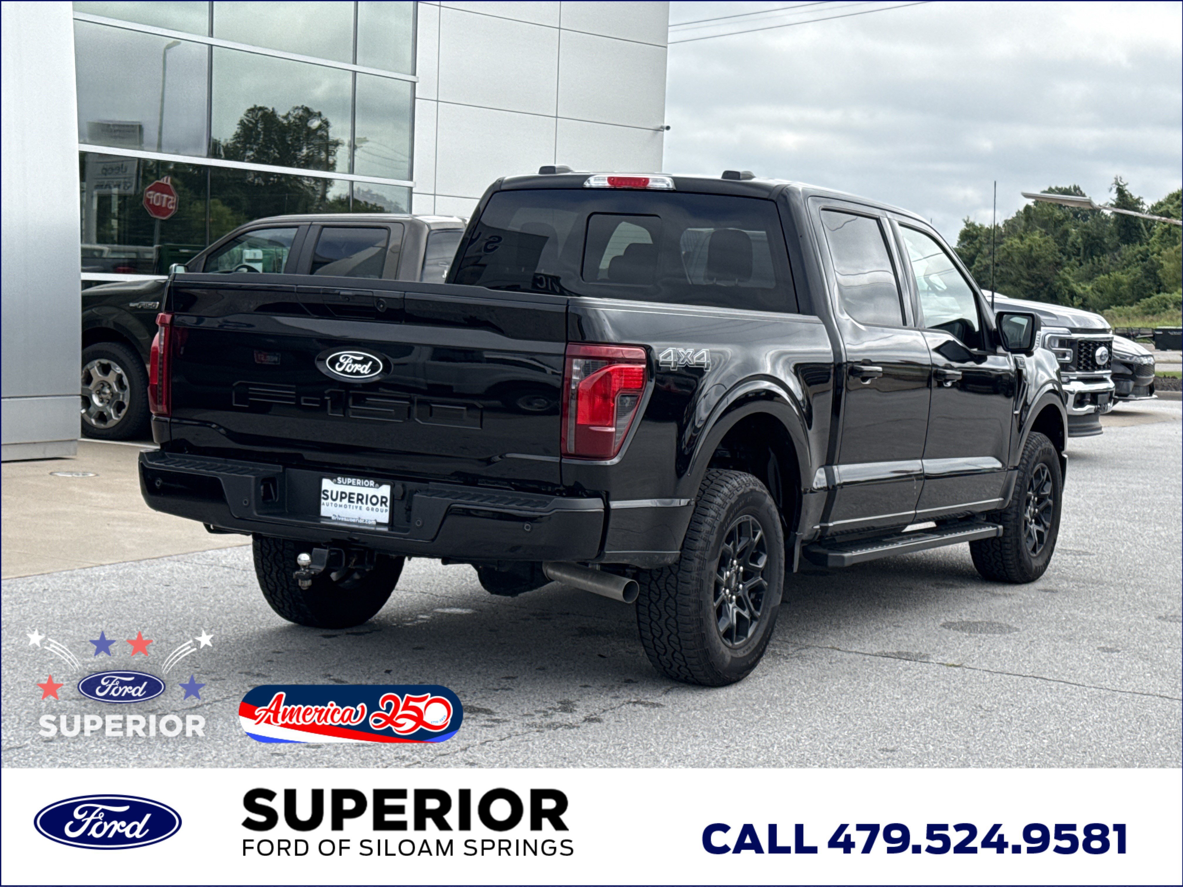New 2026 Agate Black Metallic Ford XLT 4WD image 3