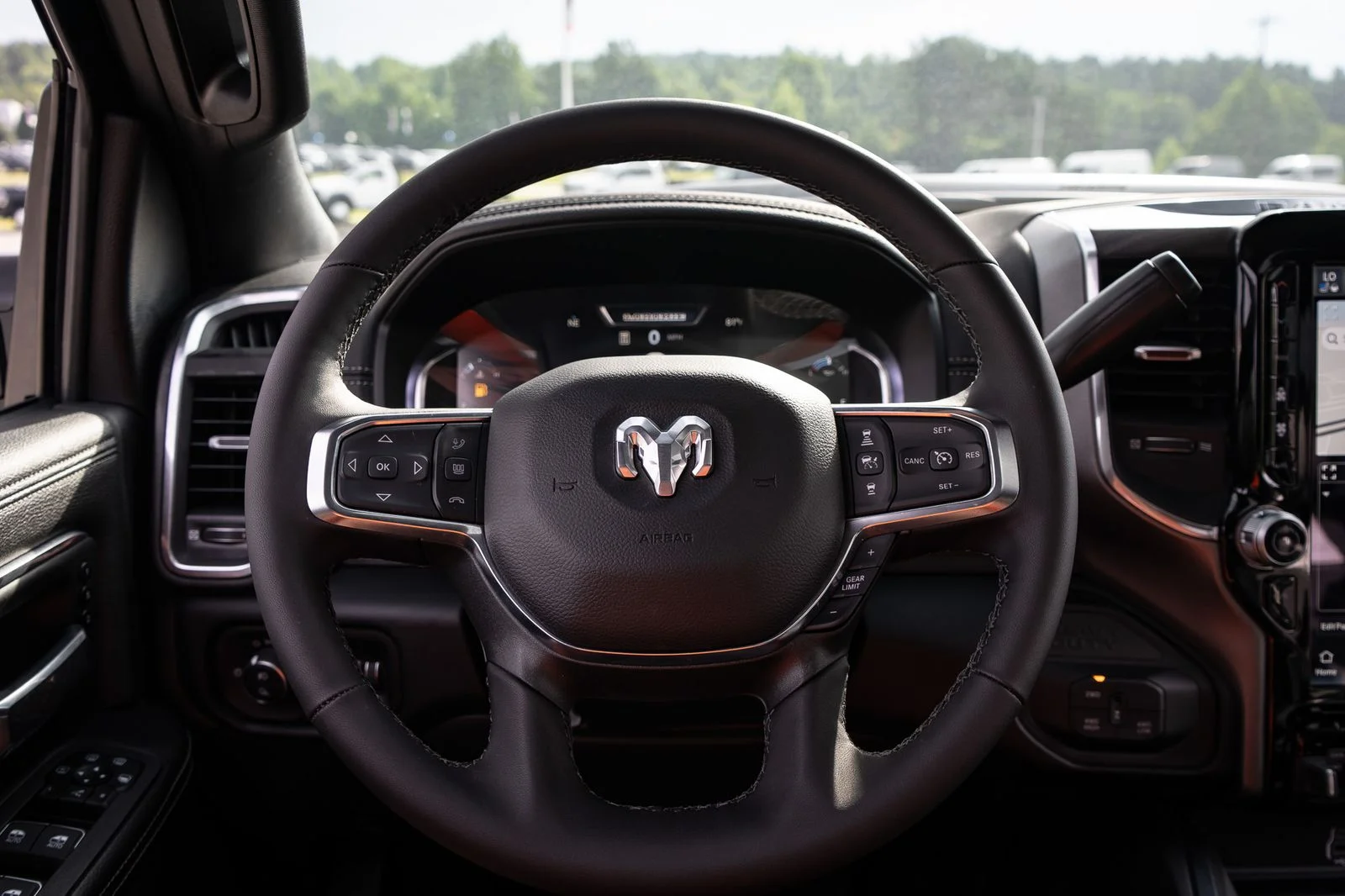 New 2026 Diamond Black Crystal Pearl-Coat Exterior Paint RAM Laramie with Black Widow Package image 48
