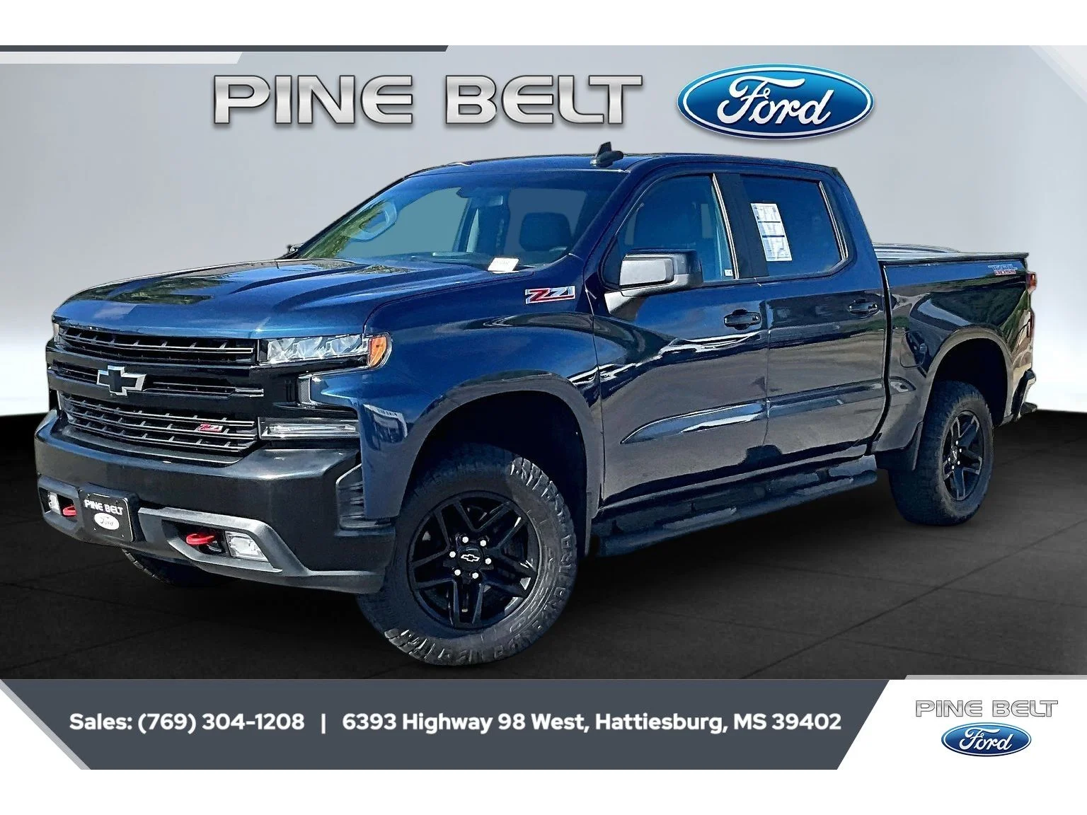 Certified Used 2019 Northsky Blue Metallic Chevrolet LT Trail Boss image 10