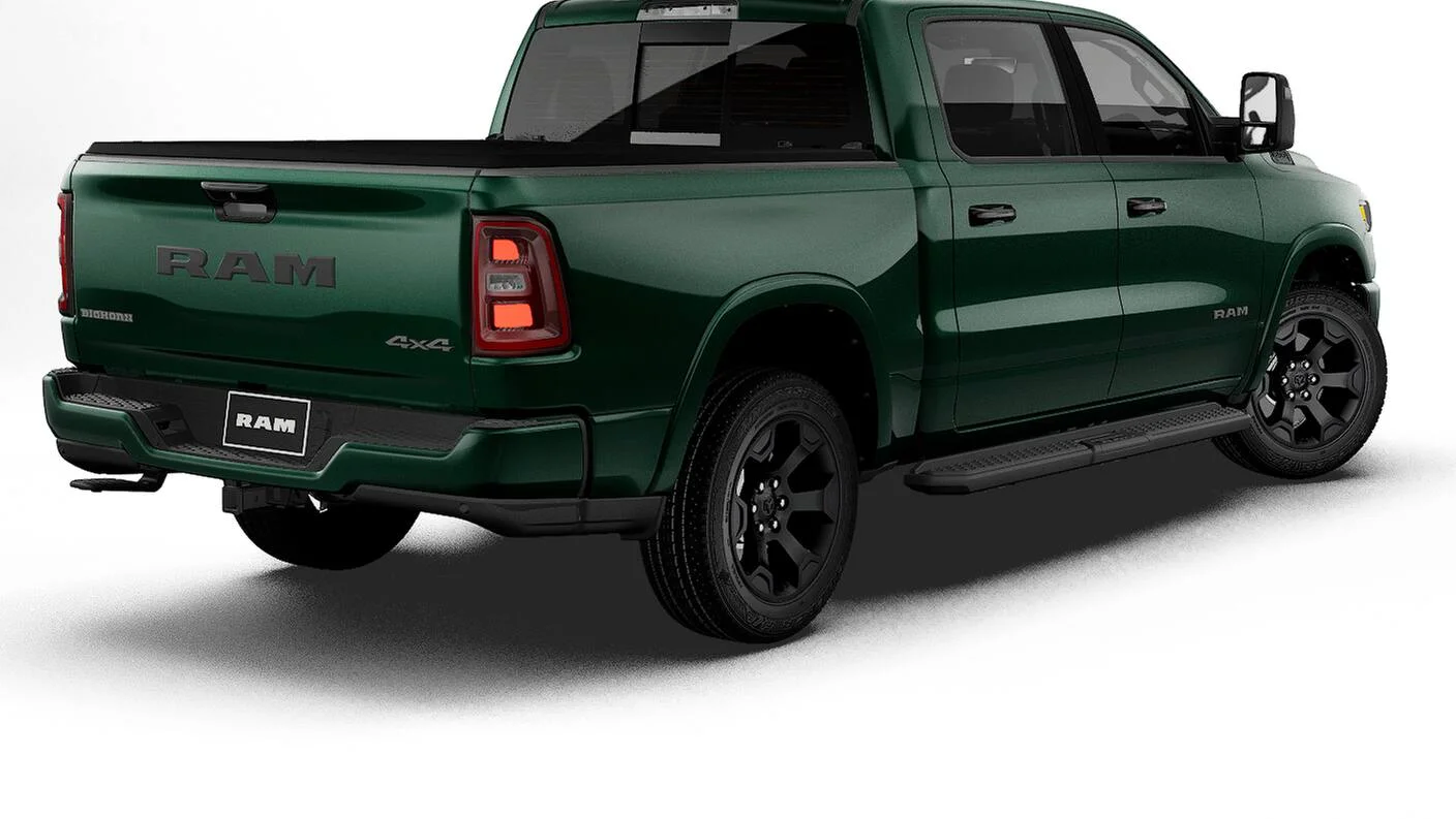 New 2027 Serrano-Green Metallic Exterior Paint RAM BIG HORN image 2