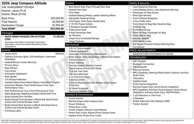 New 2026 Joose (DISC) Jeep Latitude image 40