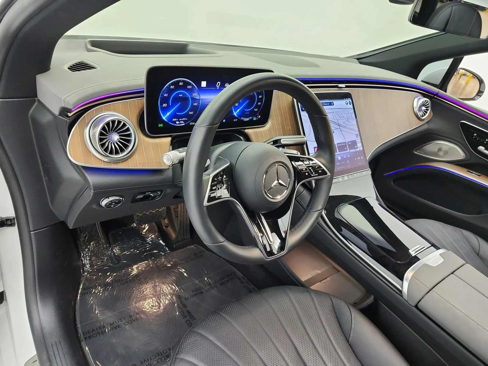 Certified Used 2023 Polar White Mercedes-Benz EQS 450 4MATIC® Sedan image 9