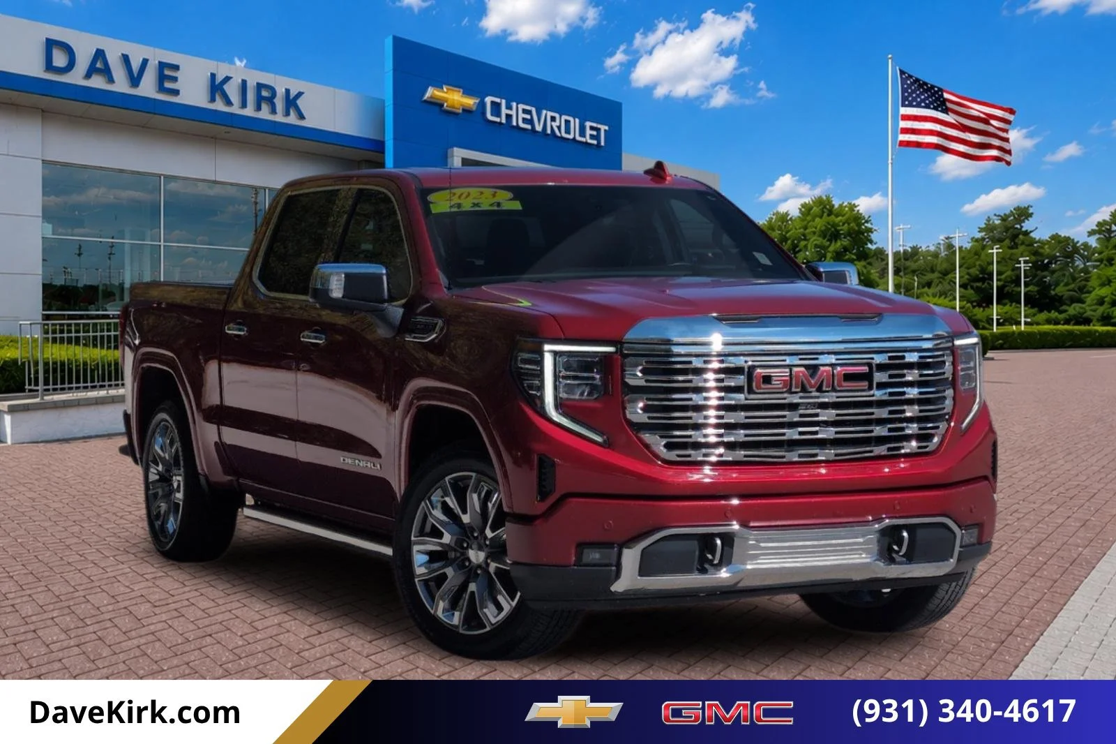 Used 2023 VOLCANIC RED TINTCOAT GMC Denali image 1