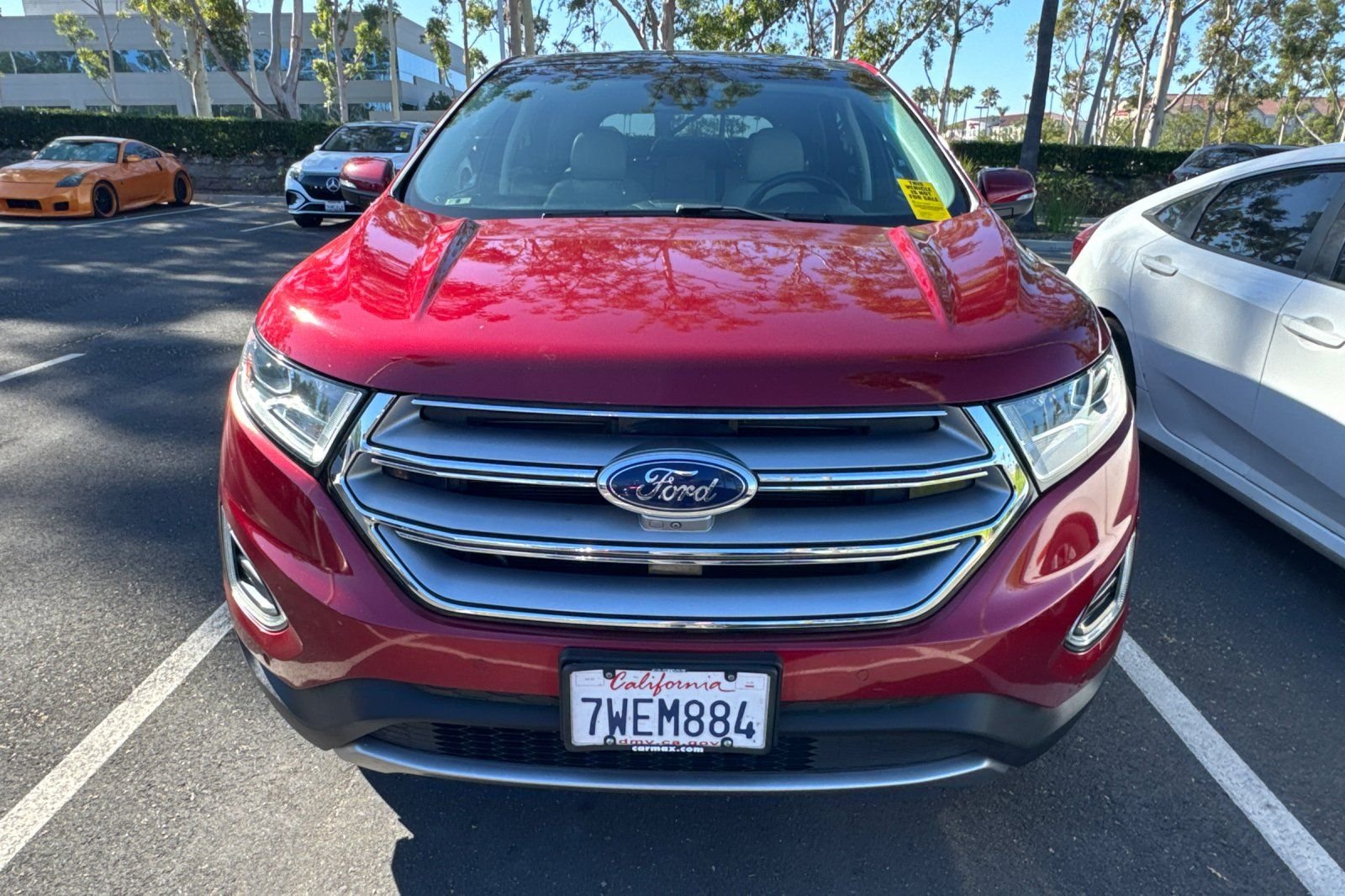 Used 2017 Red Ford Titanium image 2