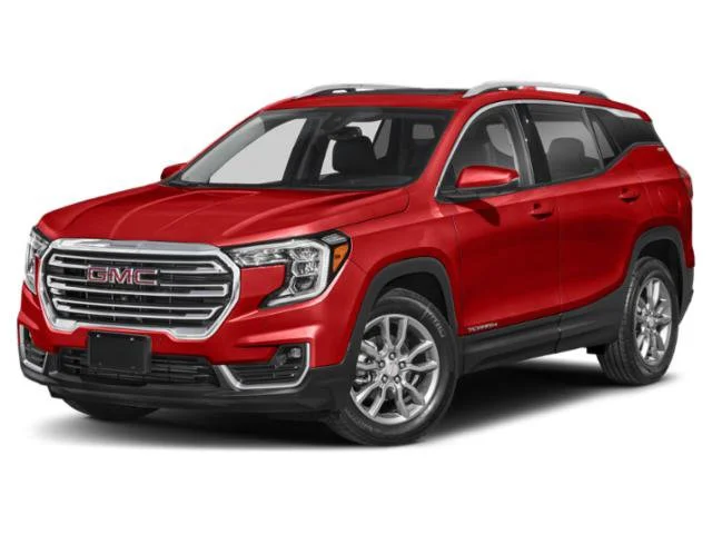 Used 2023 Volcanic Red Tintcoat GMC SLE image 1