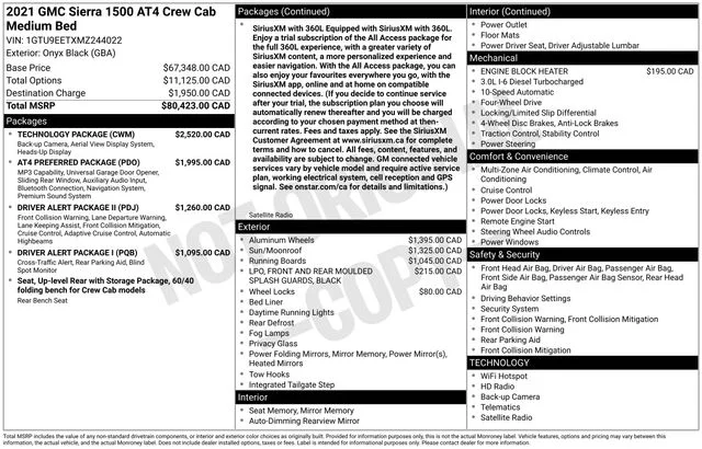 Used 2021 Black GMC AT4 image 37
