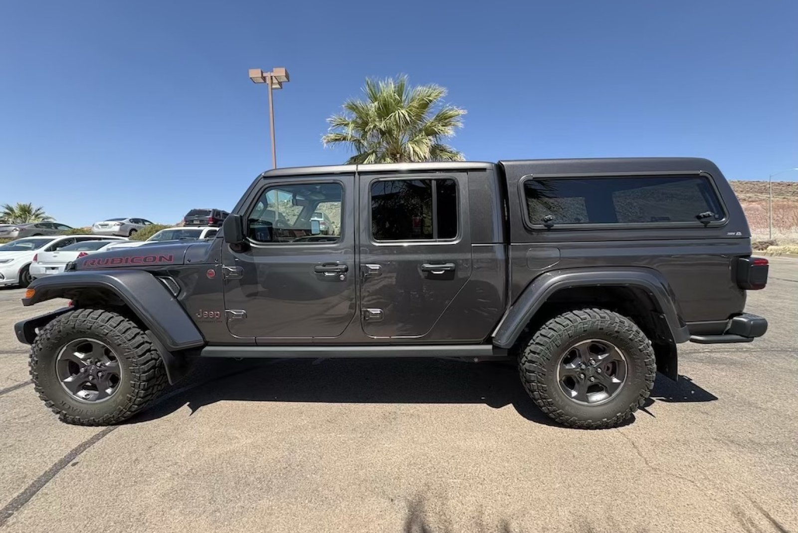 Used 2021 Granite Crystal Metallic Clearcoat Jeep Rubicon image 2