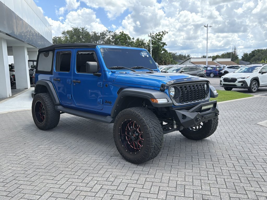 Used 2024 Blue Jeep 4-Door Sport S 4x4 image 8