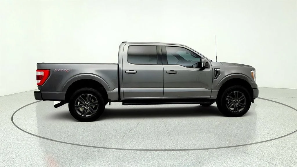 Used 2021 Carbonized Gray Metallic Ford LARIAT 4WD SuperCrew 5