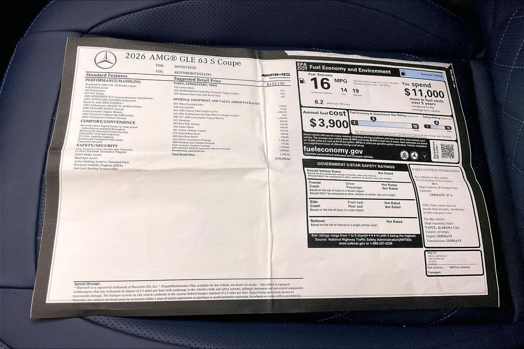 New 2026 Cirrus Silver Metallic Mercedes-Benz AMG® GLE 63 S 4MATIC+ Coupe image 12