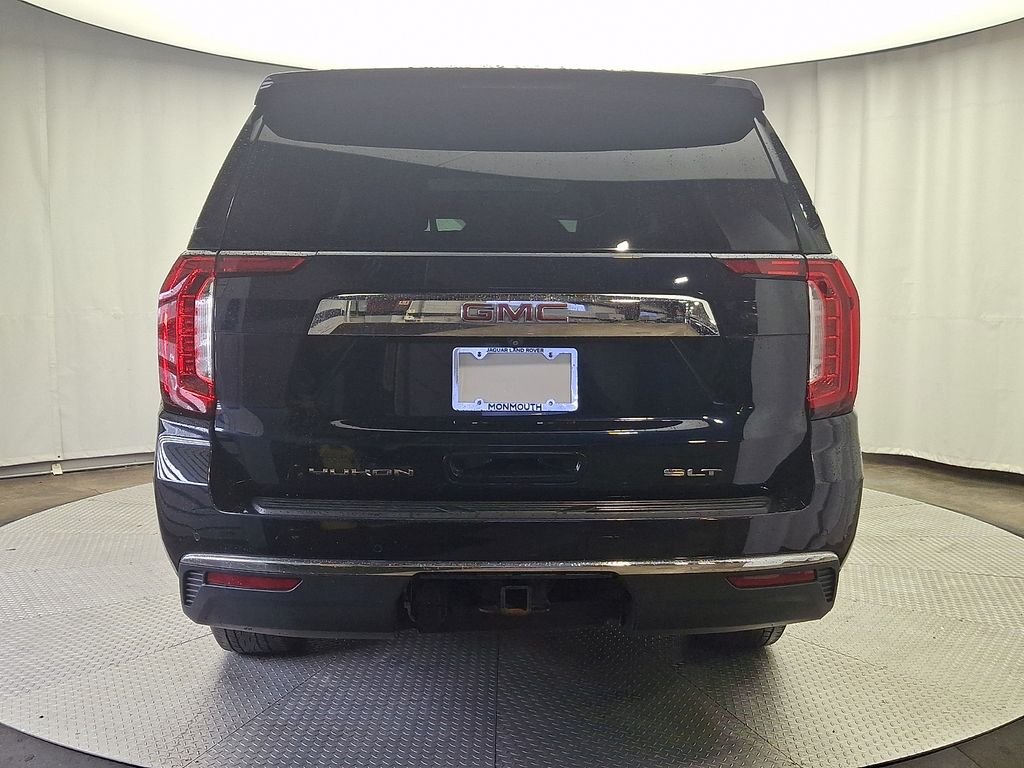 Used 2021 Midnight Blue Metallic GMC SLT image 4