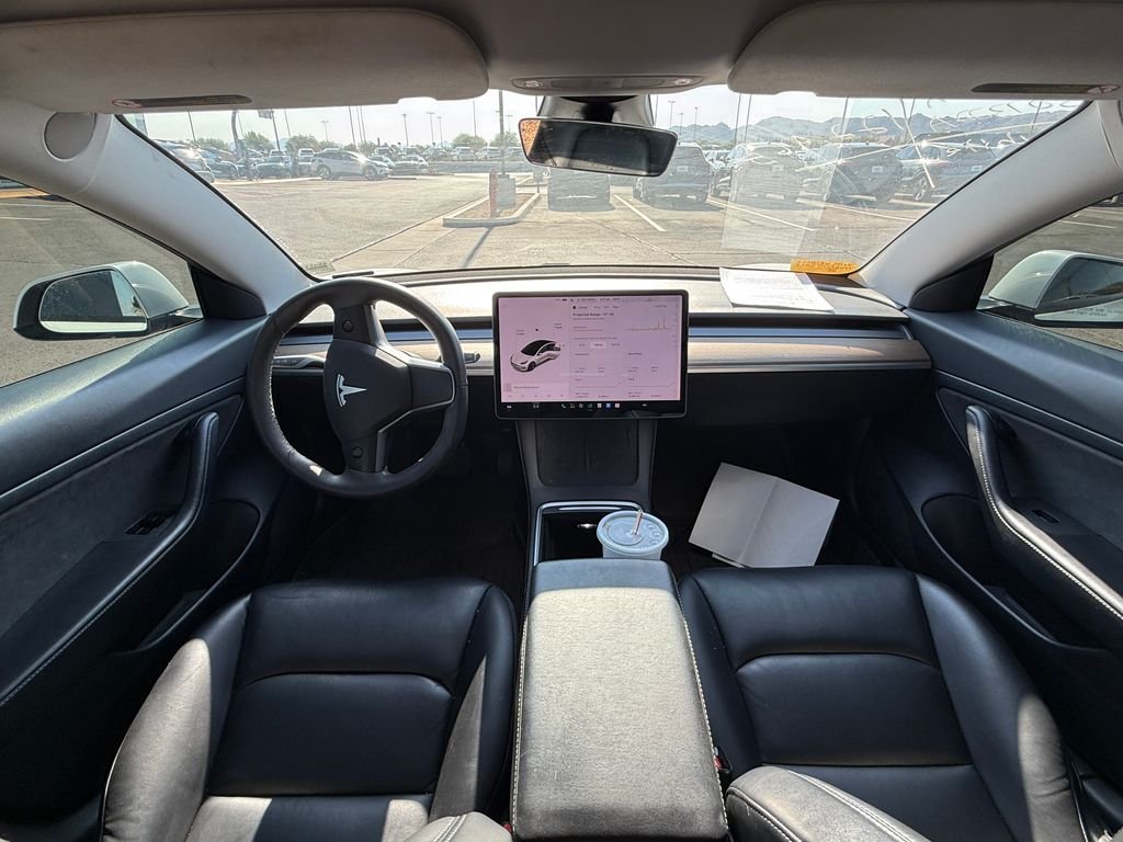 Used 2021 Pearl White Multi-Coat Tesla Standard Range Plus image 7