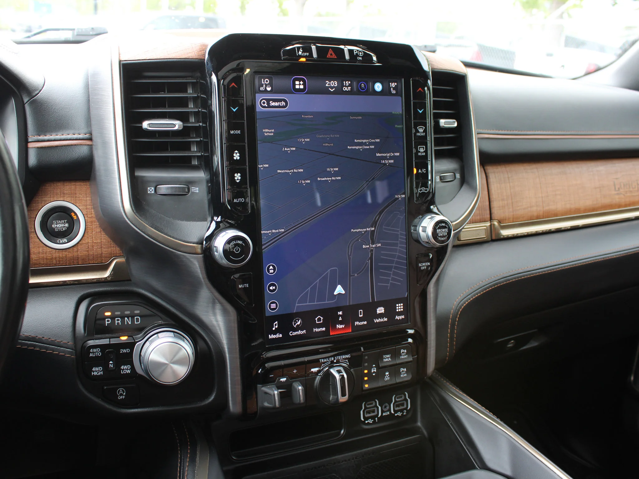 Certified Used 2023 Black RAM Limited Longhorn * HEMI V8 | Trailer Tow | Running Boards | Apple CarPlay | RamBox | Head-Up Display image 26