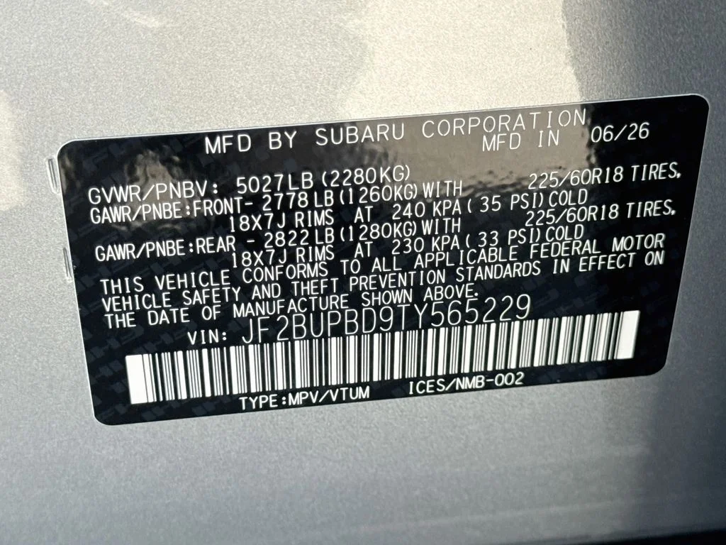 New 2026 Silver Subaru Premium image 41