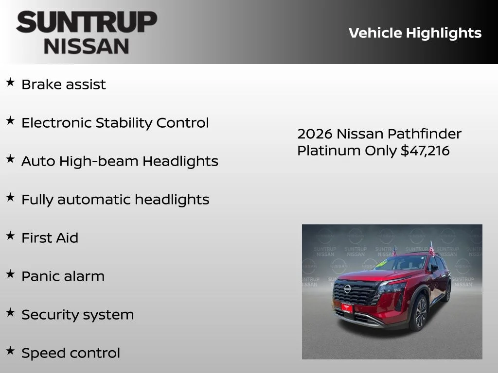 New 2026 Red Nissan Platinum image 27