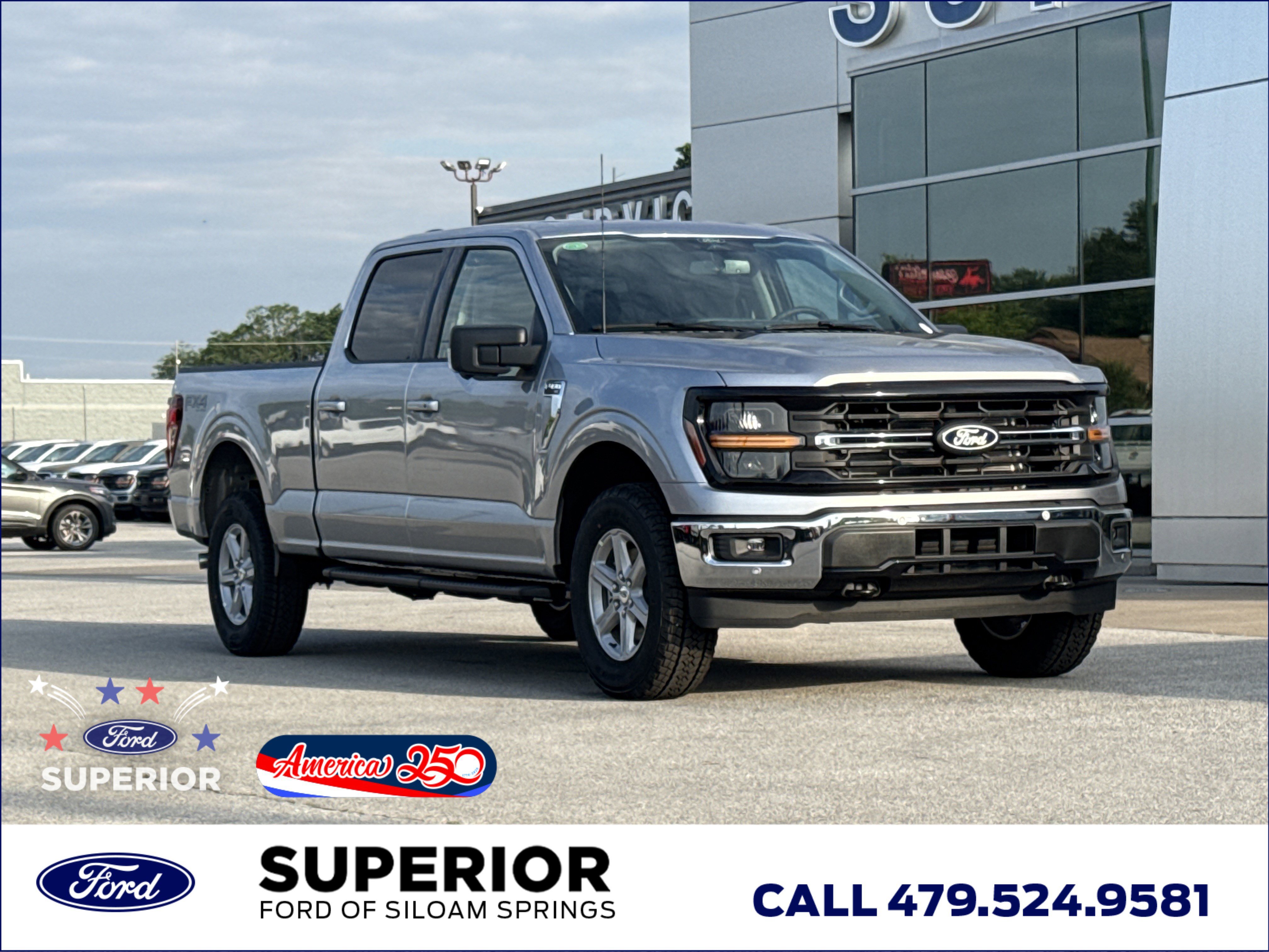 New 2026 Iconic Silver Metallic Ford XLT image 1