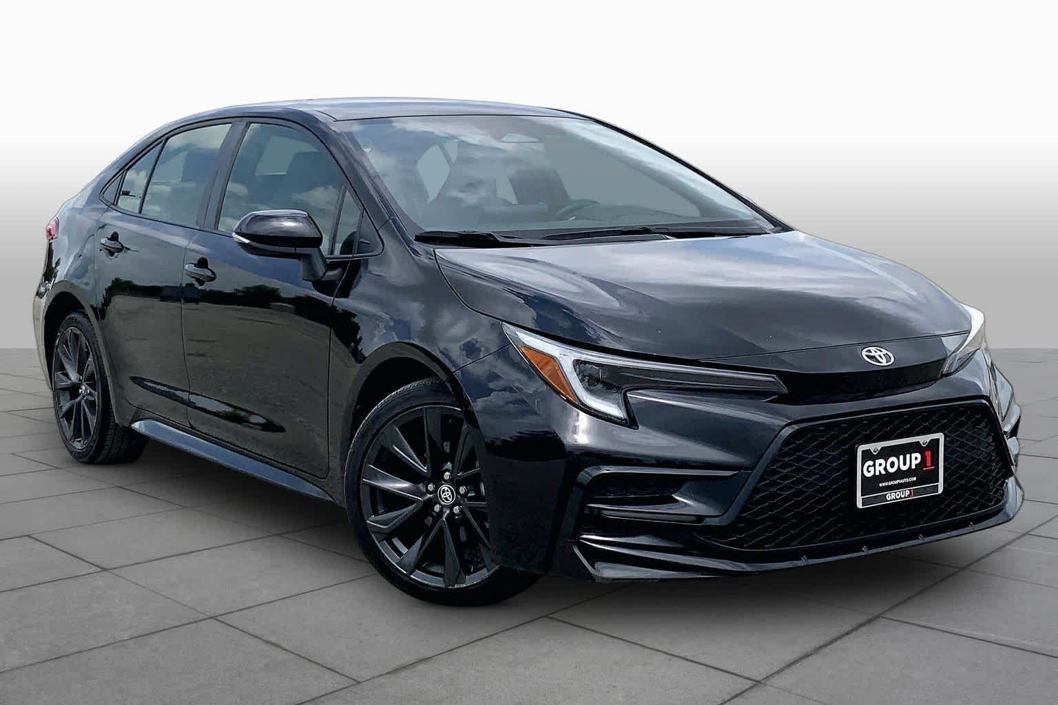 Used 2024 Midnight Black Metallic Toyota SE image 3