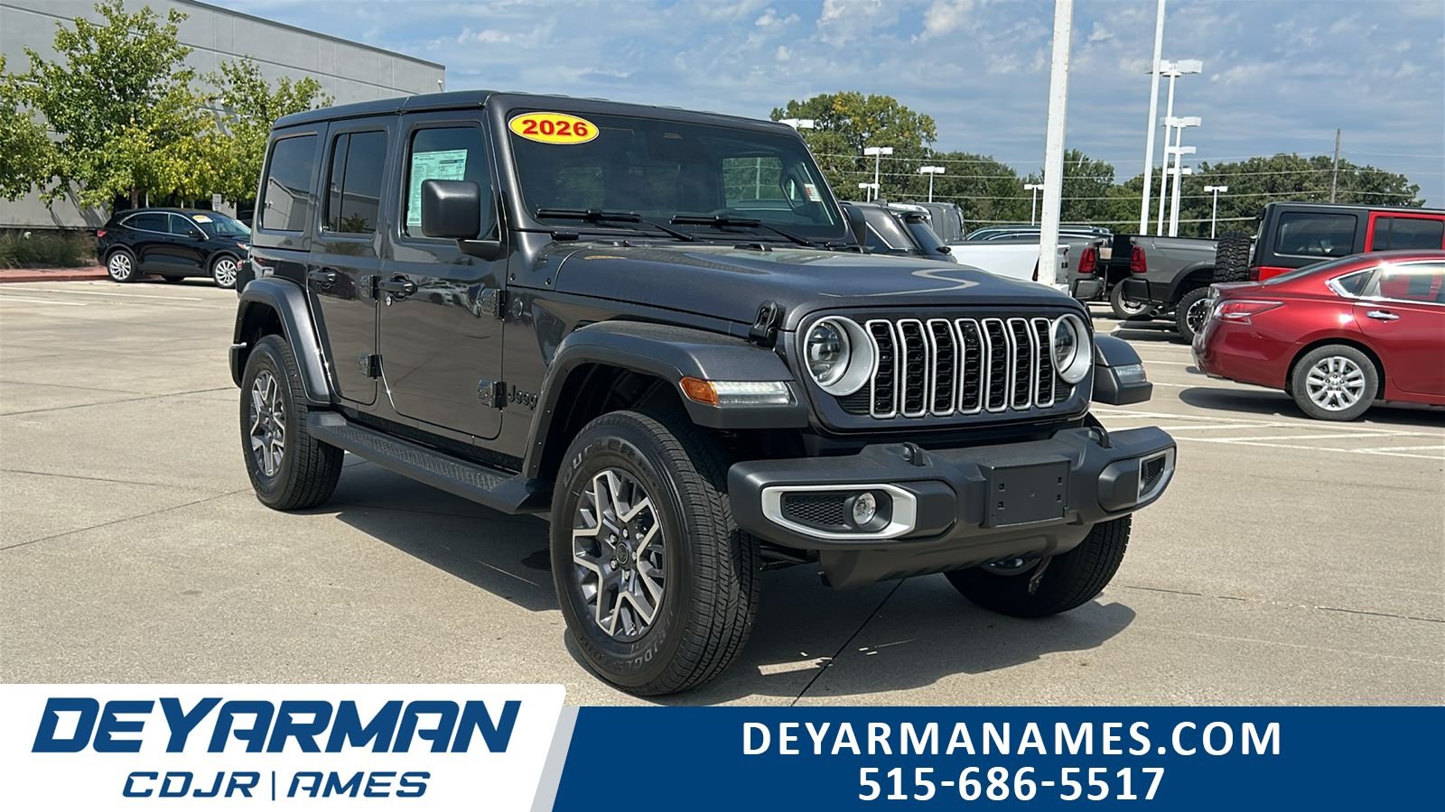 New 2026 Granite Crystal Metallic Clear-Coat Exterior Paint Jeep Sahara image 1