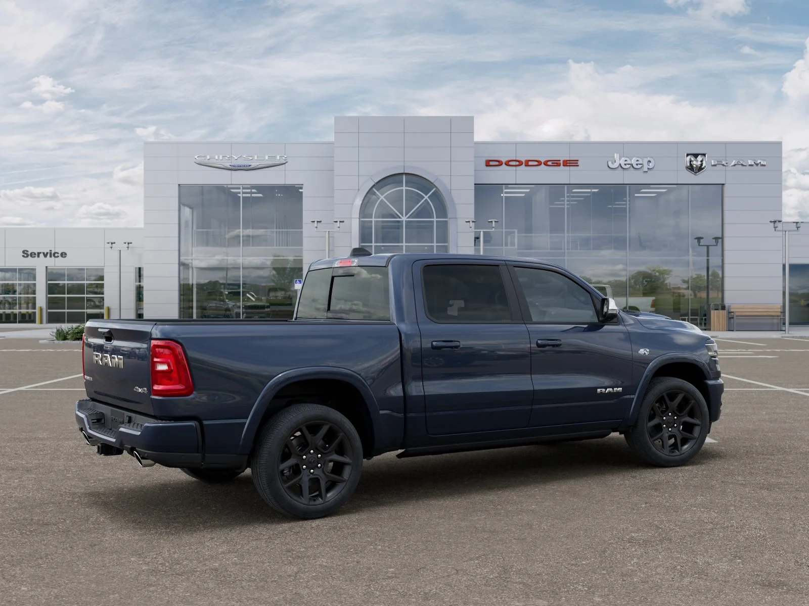 New 2026 Forged Blue Metallic Exterior Paint RAM Laramie image 31