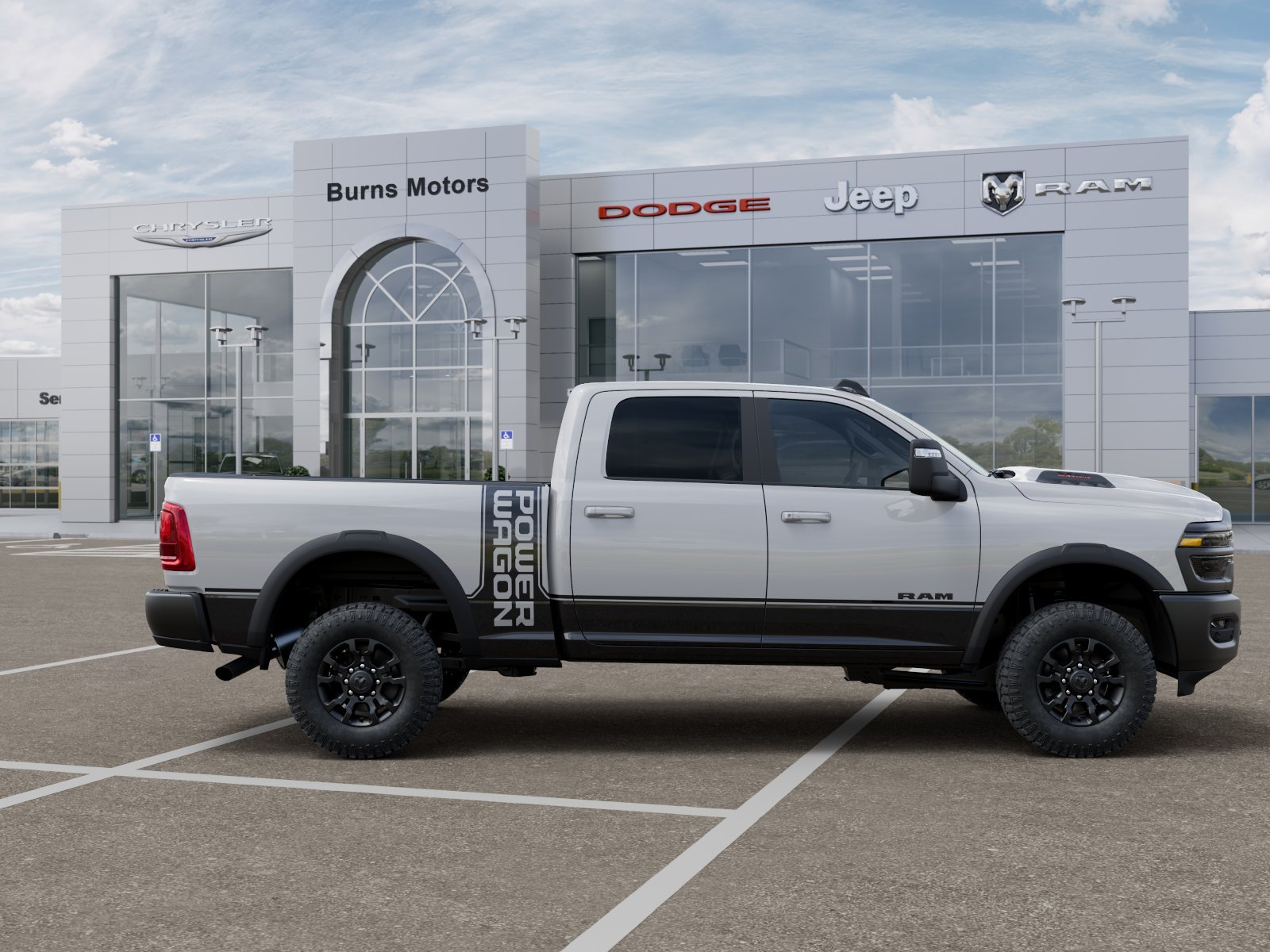 New 2026 Bright White Clear-Coat Exterior Paint RAM Power Wagon image 47