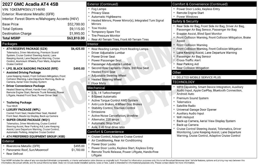 New 2027 Riverstone Metallic GMC AT4 image 26