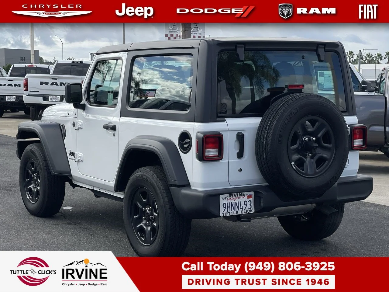 Used 2023 Bright White Clearcoat Jeep Sport image 13