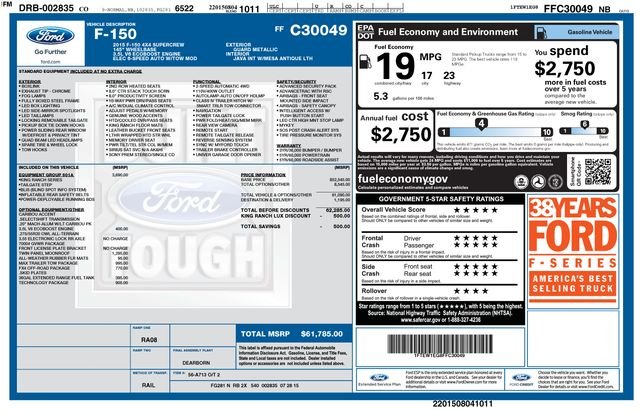 Used 2015 Guard Metallic Ford King Ranch image 13