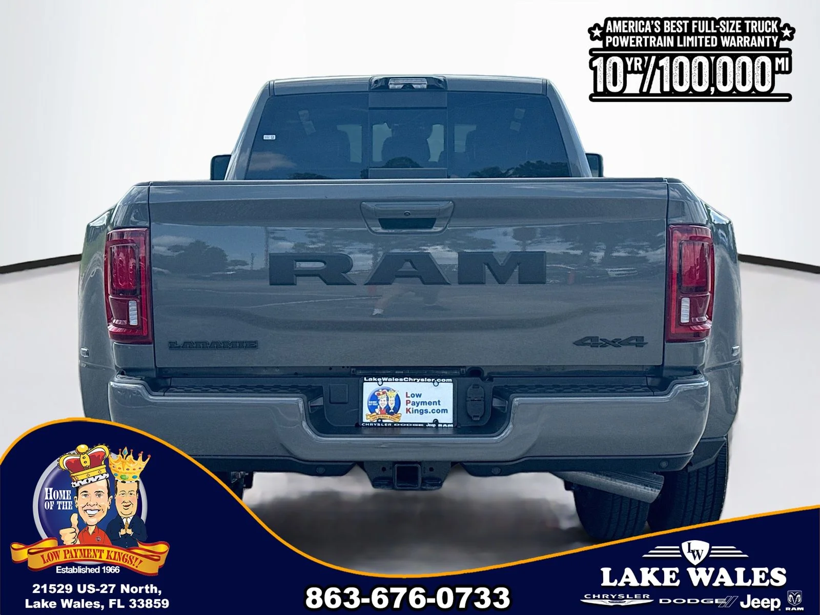 New 2026 Ceramic Gray Clear-Coat Exterior Paint RAM Laramie image 5