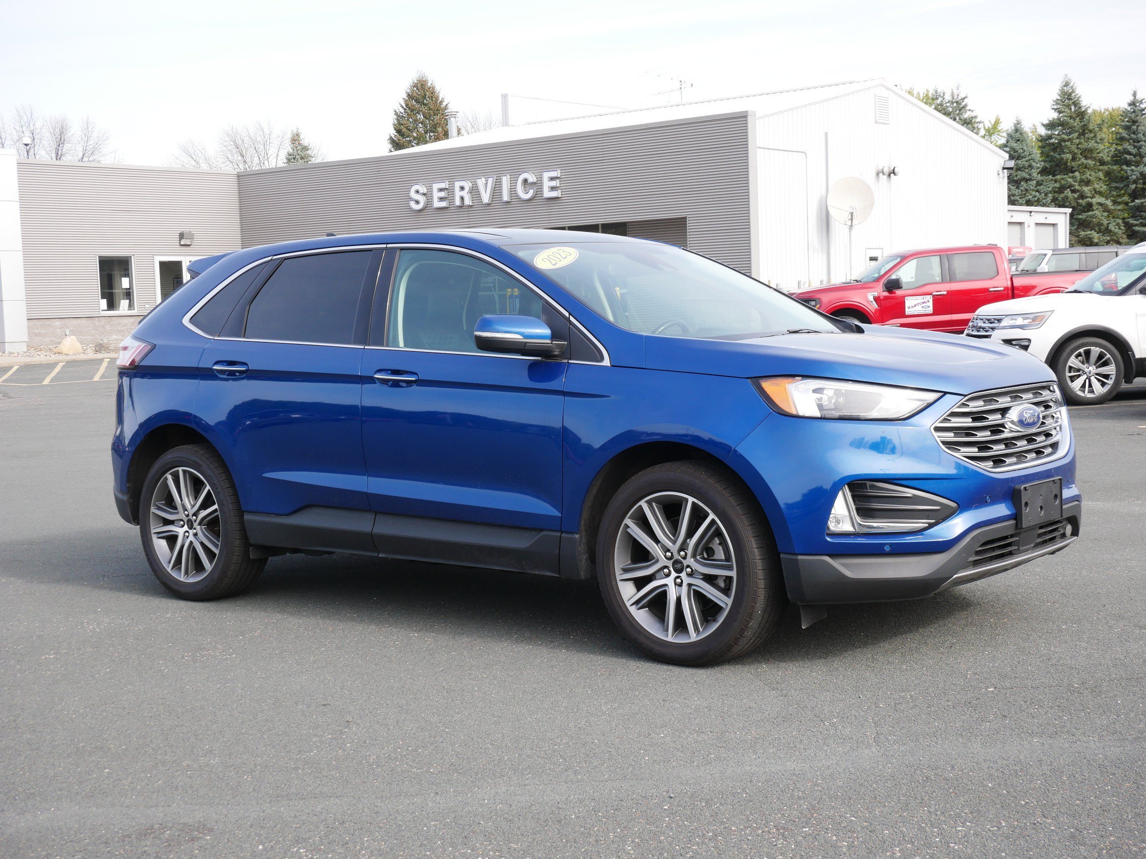 Used 2023 Blue Ford Titanium image 7