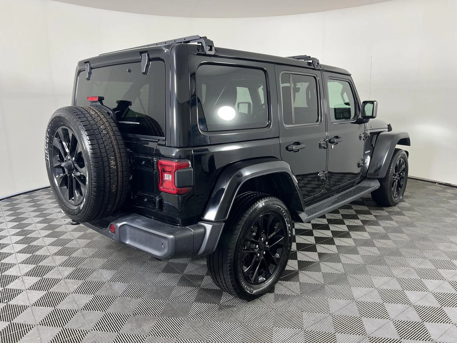 Used 2021 Black Clearcoat Jeep Unlimited Sahara 4xe image 29