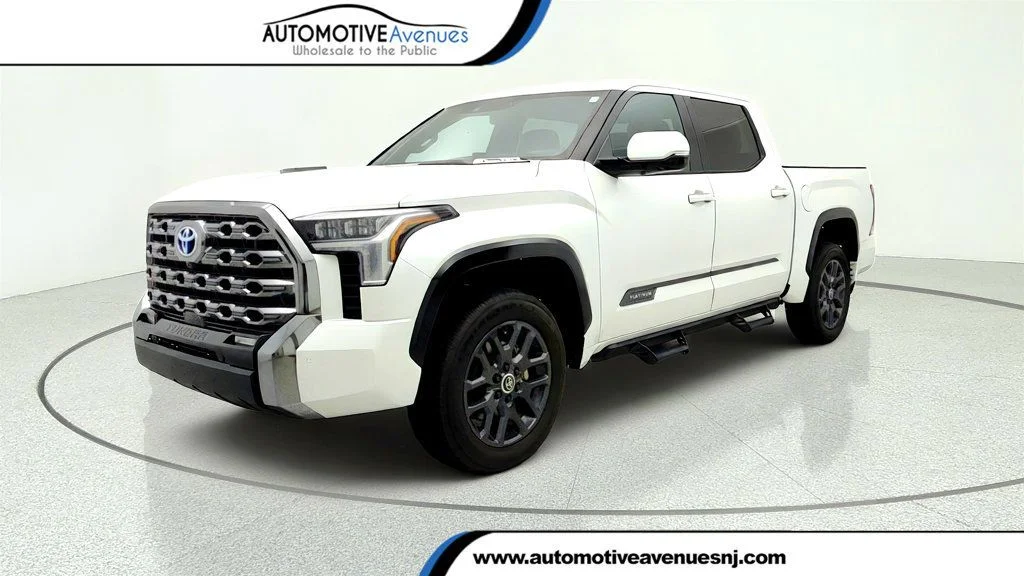 Used 2024 Wind Chill Pearl Toyota Platinum Hybrid CrewMax 5.5
