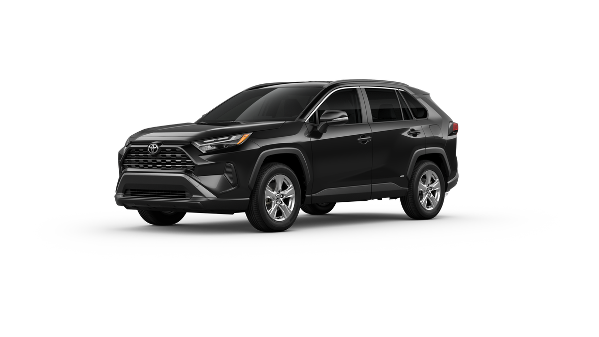 New 2025 Midnight Black Metallic Toyota Hybrid XLE image 2