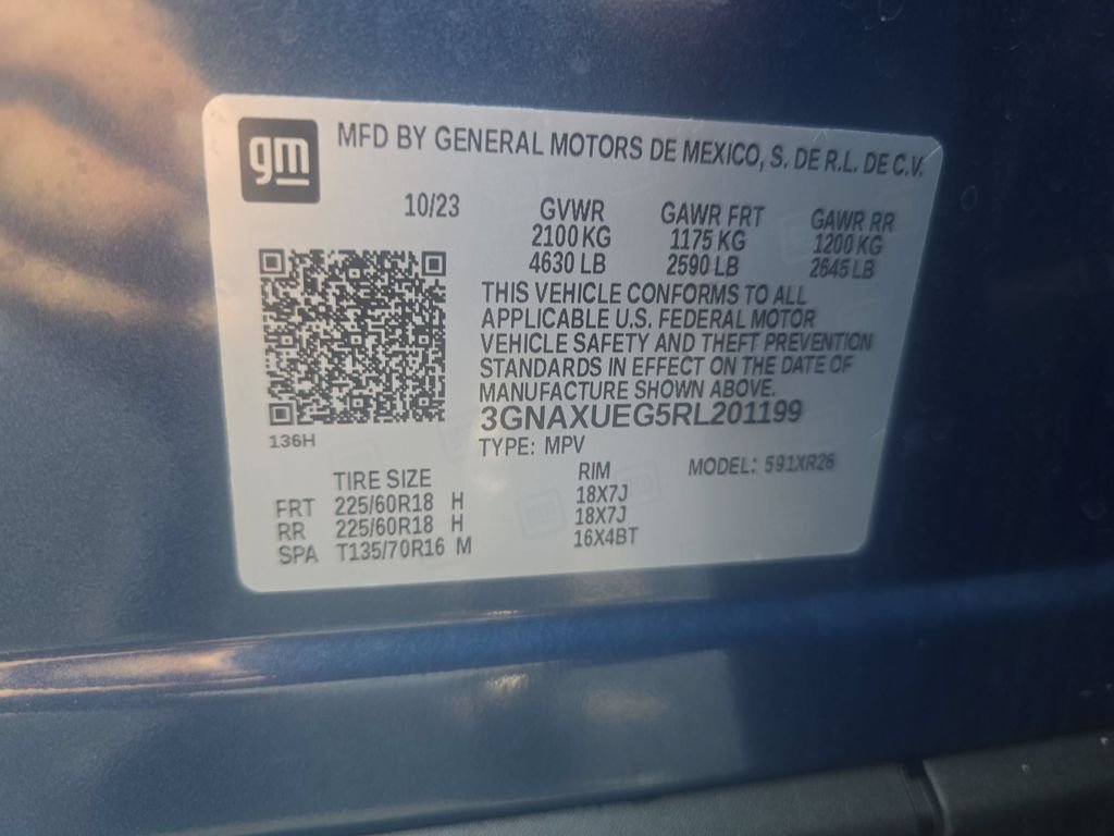 Used 2024 Lakeshore Blue Metallic Chevrolet LT image 22