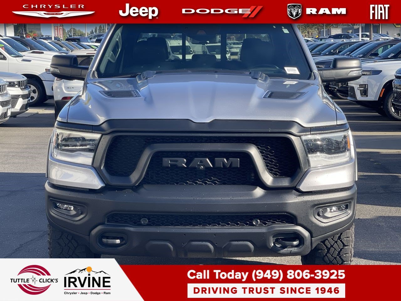 Used 2023 Billet Silver Metallic Clearcoat Ram Rebel image 1