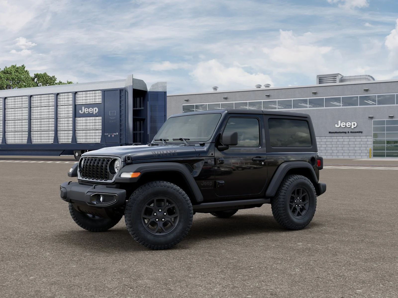 New 2026 Black Clearcoat Jeep Willys image 2