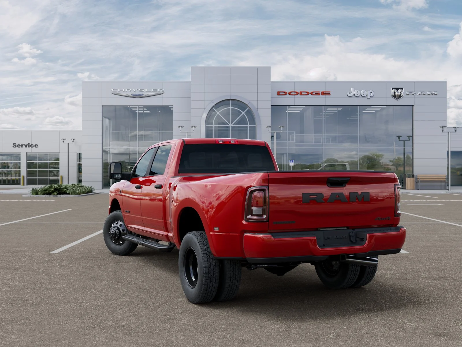 New 2026 Flame Red Clear-Coat Exterior Paint RAM Big Horn image 31