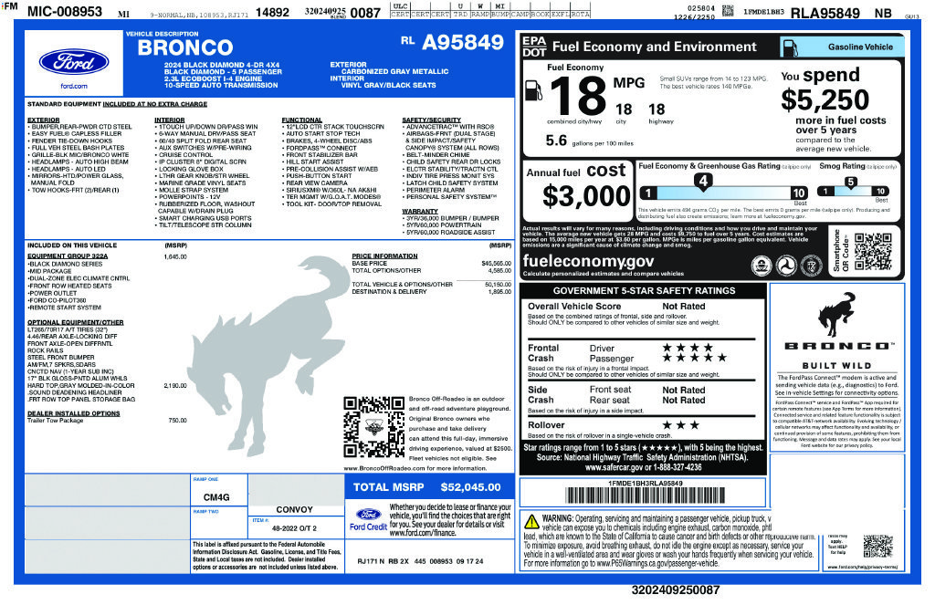 Used 2024 Gray Ford Black Diamond image 9