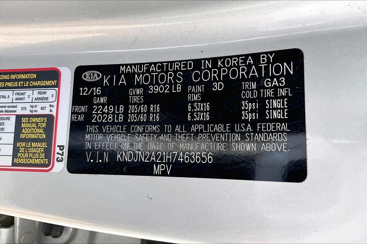 Used 2017 Bright Silver Kia Base image 34